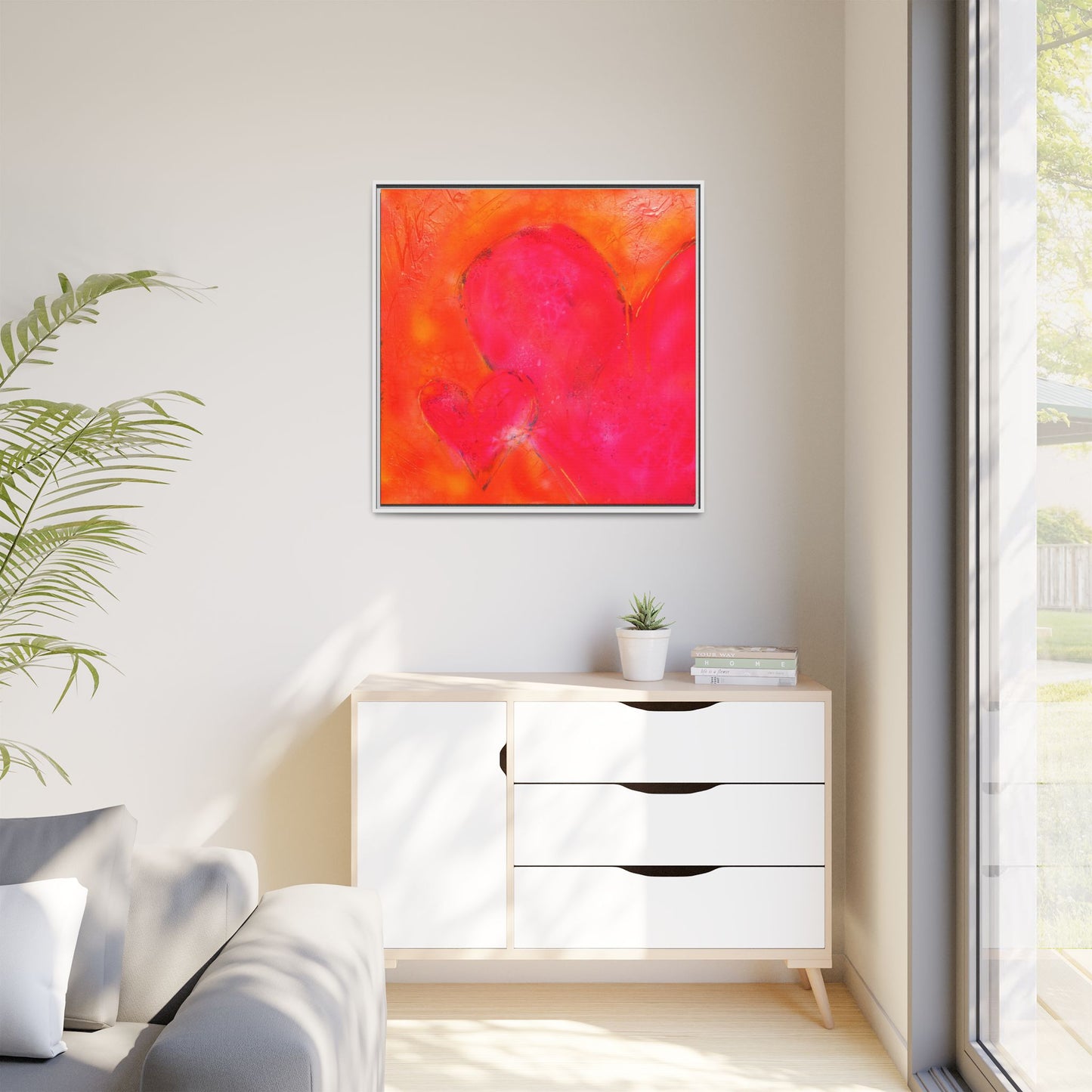 Enchanted Euphoria - Gallery Canvas Wraps, Square Frame Home Decor, Matte Print, Framed Multi-color Poster, Celestial Artwork