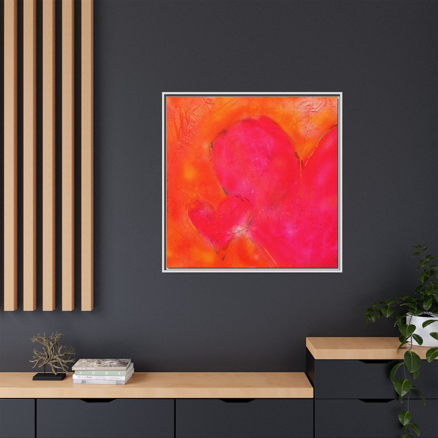 Enchanted Euphoria - Gallery Canvas Wraps, Square Frame Home Decor, Matte Print, Framed Multi-color Poster, Celestial Artwork