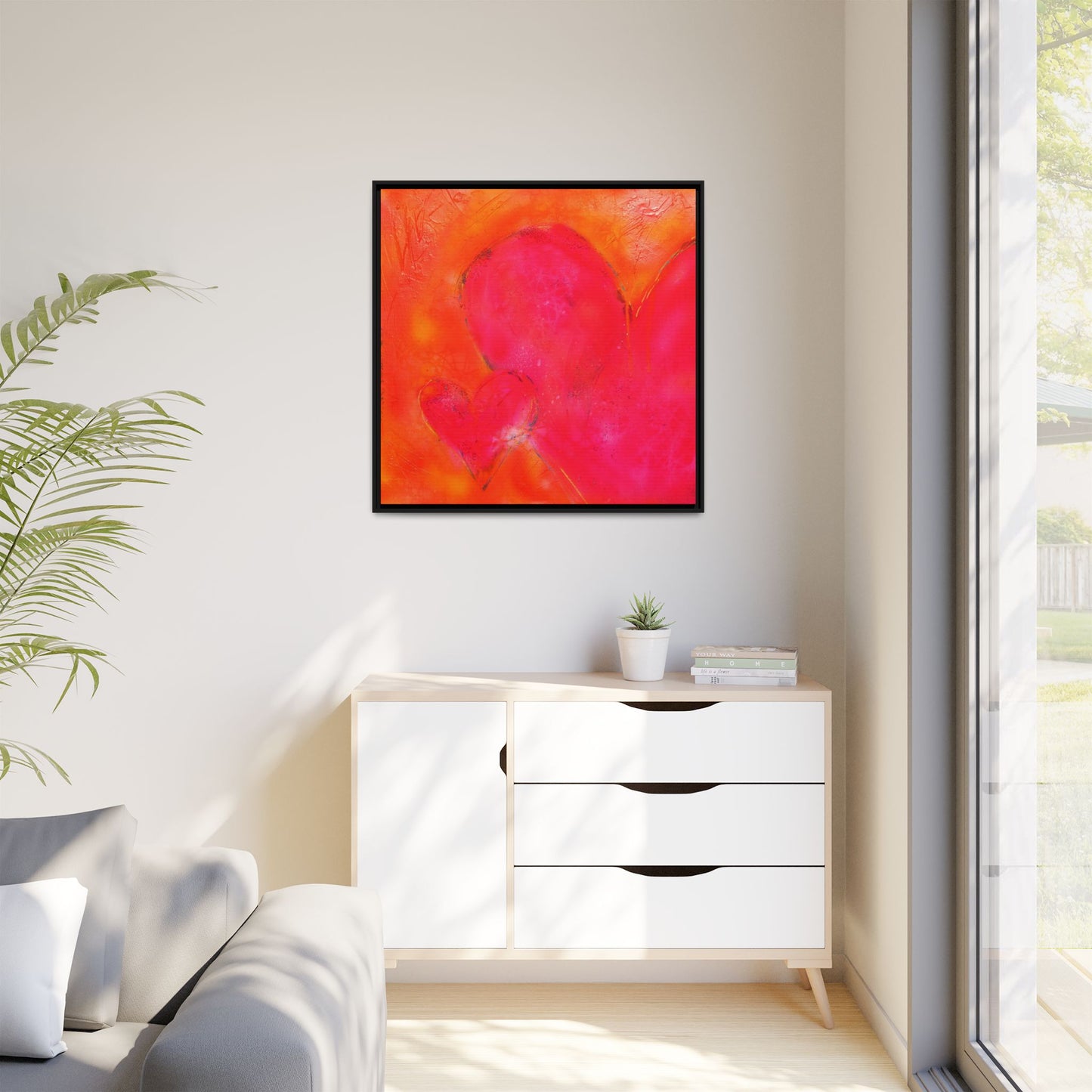 Enchanted Euphoria - Gallery Canvas Wraps, Square Frame Home Decor, Matte Print, Framed Multi-color Poster, Celestial Artwork