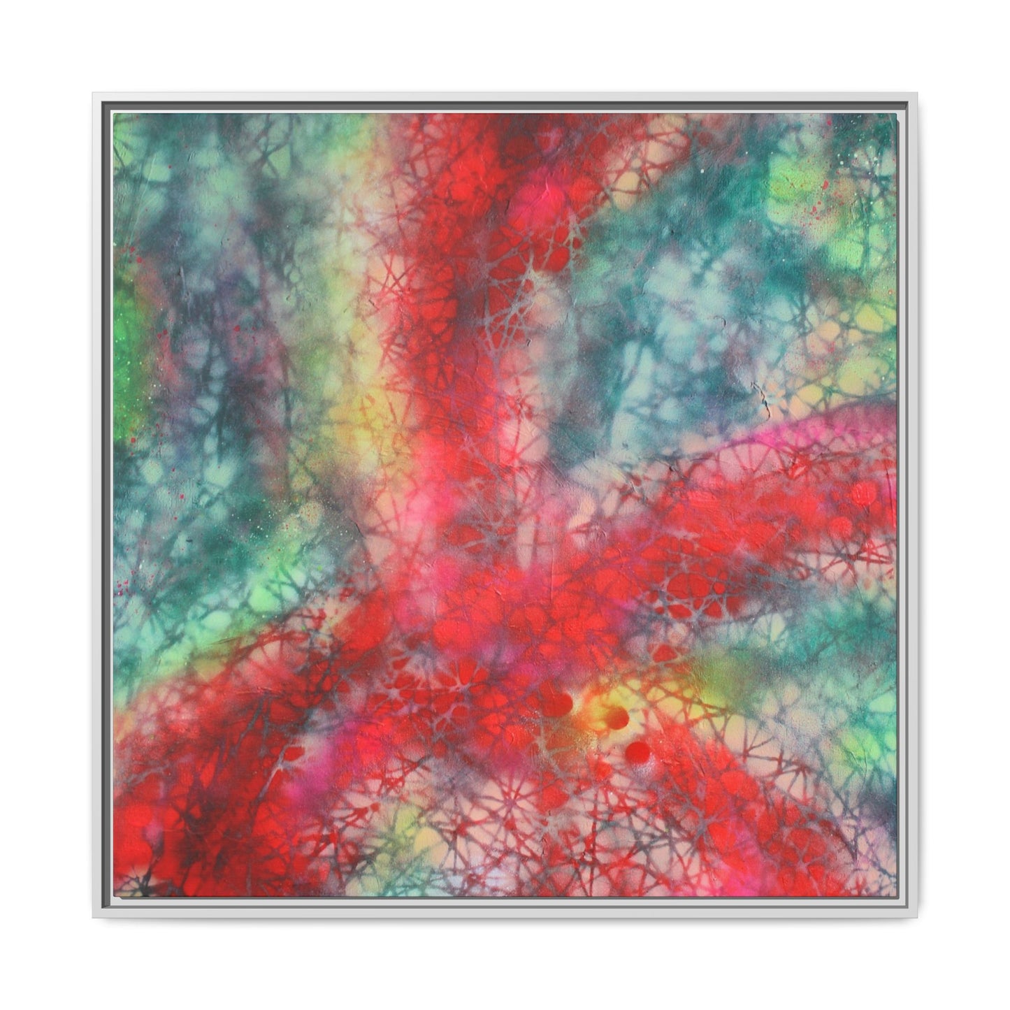 Ethereal Essence - Gallery Canvas Wraps, Square Frame Home Decor, Matte Print, Framed Multi-color Poster, Celestial Artwork