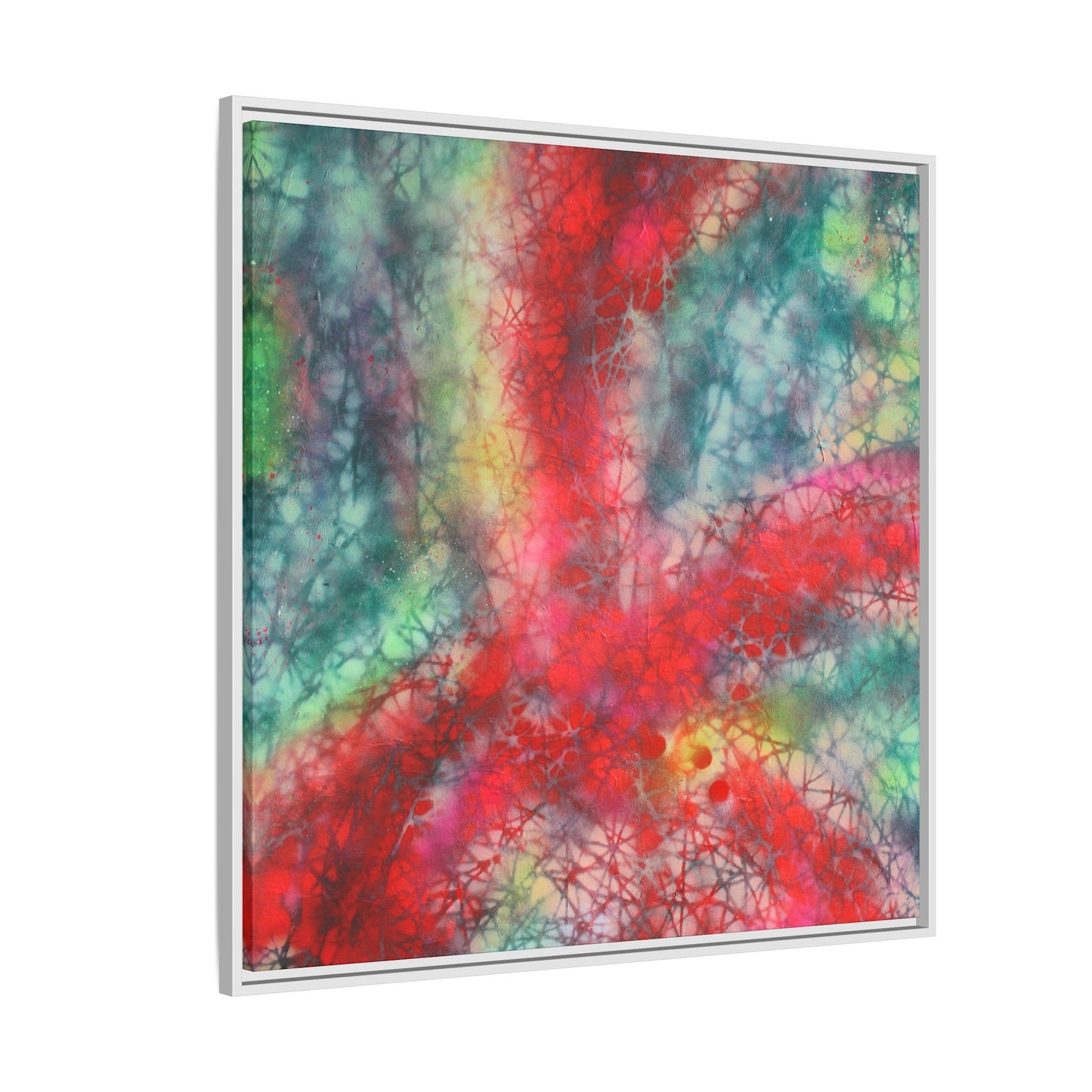 Ethereal Essence - Gallery Canvas Wraps, Square Frame Home Decor, Matte Print, Framed Multi-color Poster, Celestial Artwork