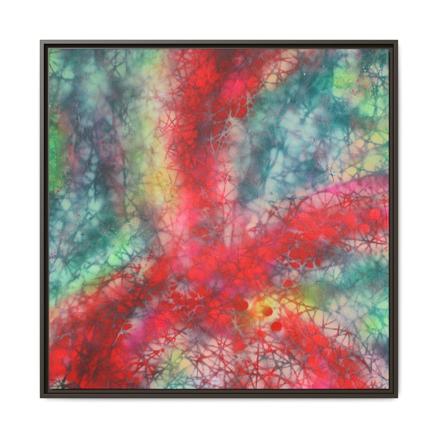 Ethereal Essence - Gallery Canvas Wraps, Square Frame Home Decor, Matte Print, Framed Multi-color Poster, Celestial Artwork