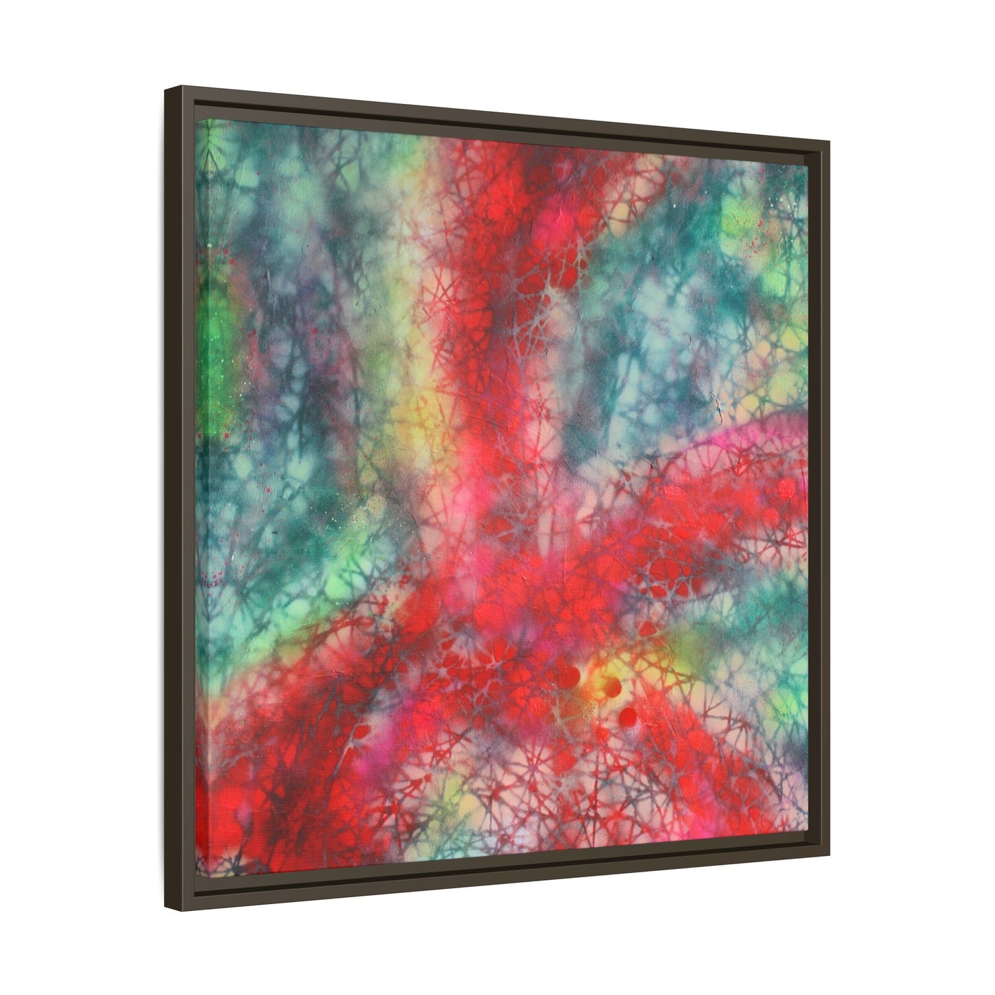 Ethereal Essence - Gallery Canvas Wraps, Square Frame Home Decor, Matte Print, Framed Multi-color Poster, Celestial Artwork