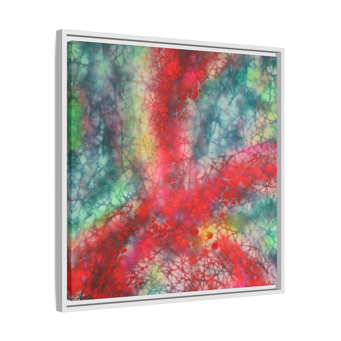 Ethereal Essence - Gallery Canvas Wraps, Square Frame Home Decor, Matte Print, Framed Multi-color Poster, Celestial Artwork