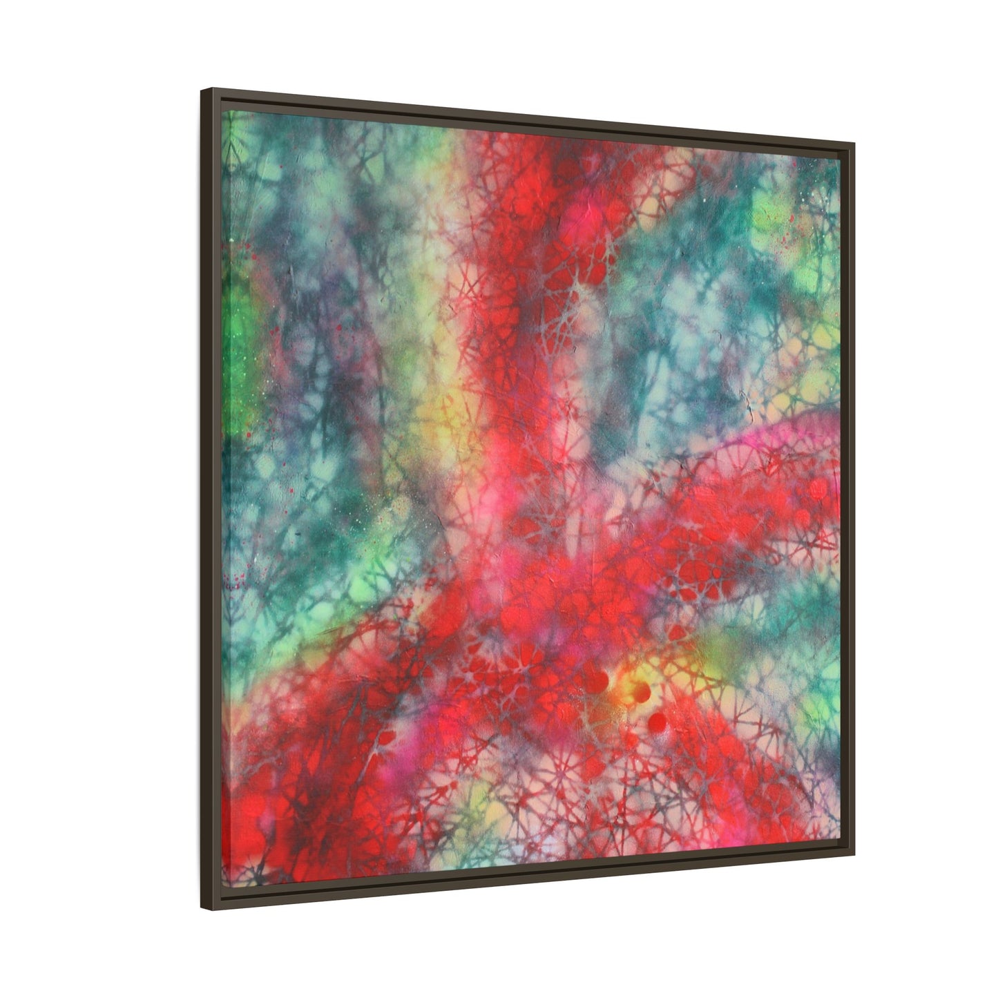 Ethereal Essence - Gallery Canvas Wraps, Square Frame Home Decor, Matte Print, Framed Multi-color Poster, Celestial Artwork