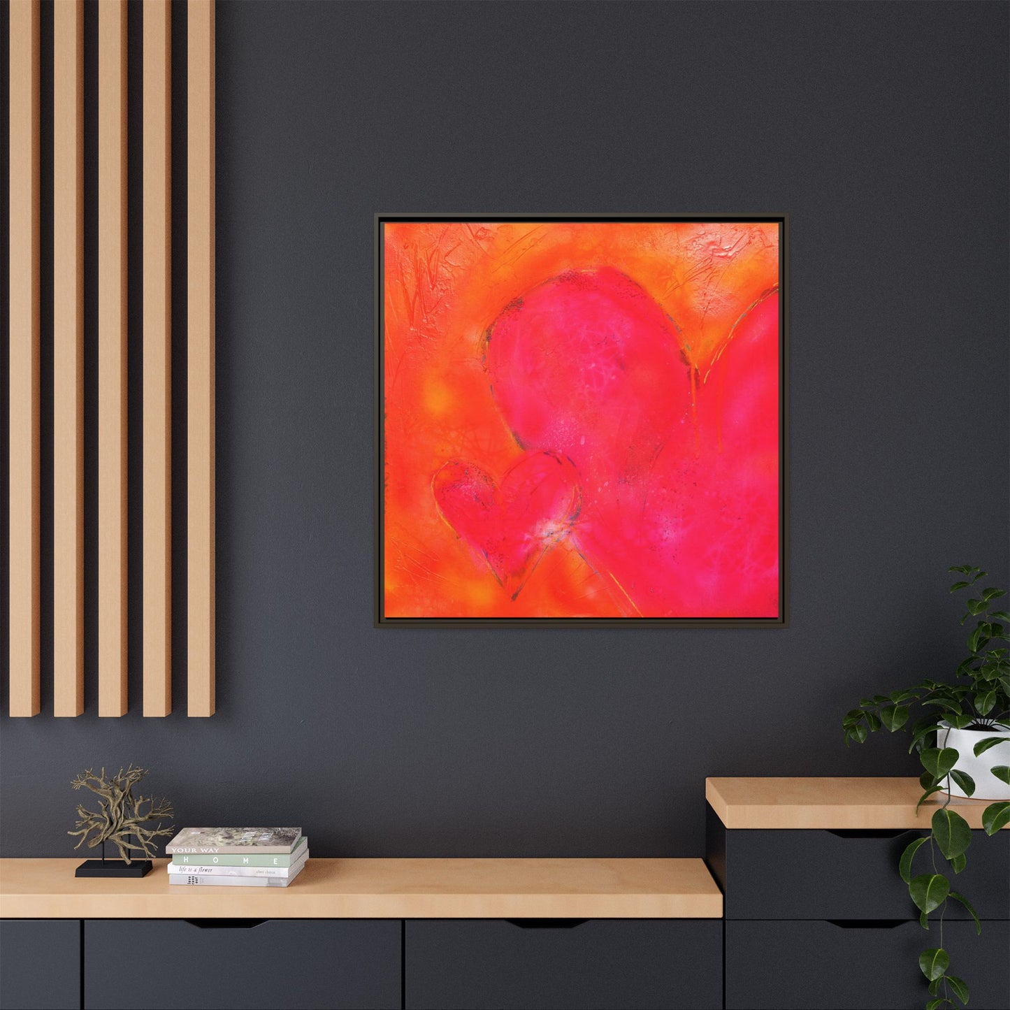 Enchanted Euphoria - Gallery Canvas Wraps, Square Frame Home Decor, Matte Print, Framed Multi-color Poster, Celestial Artwork