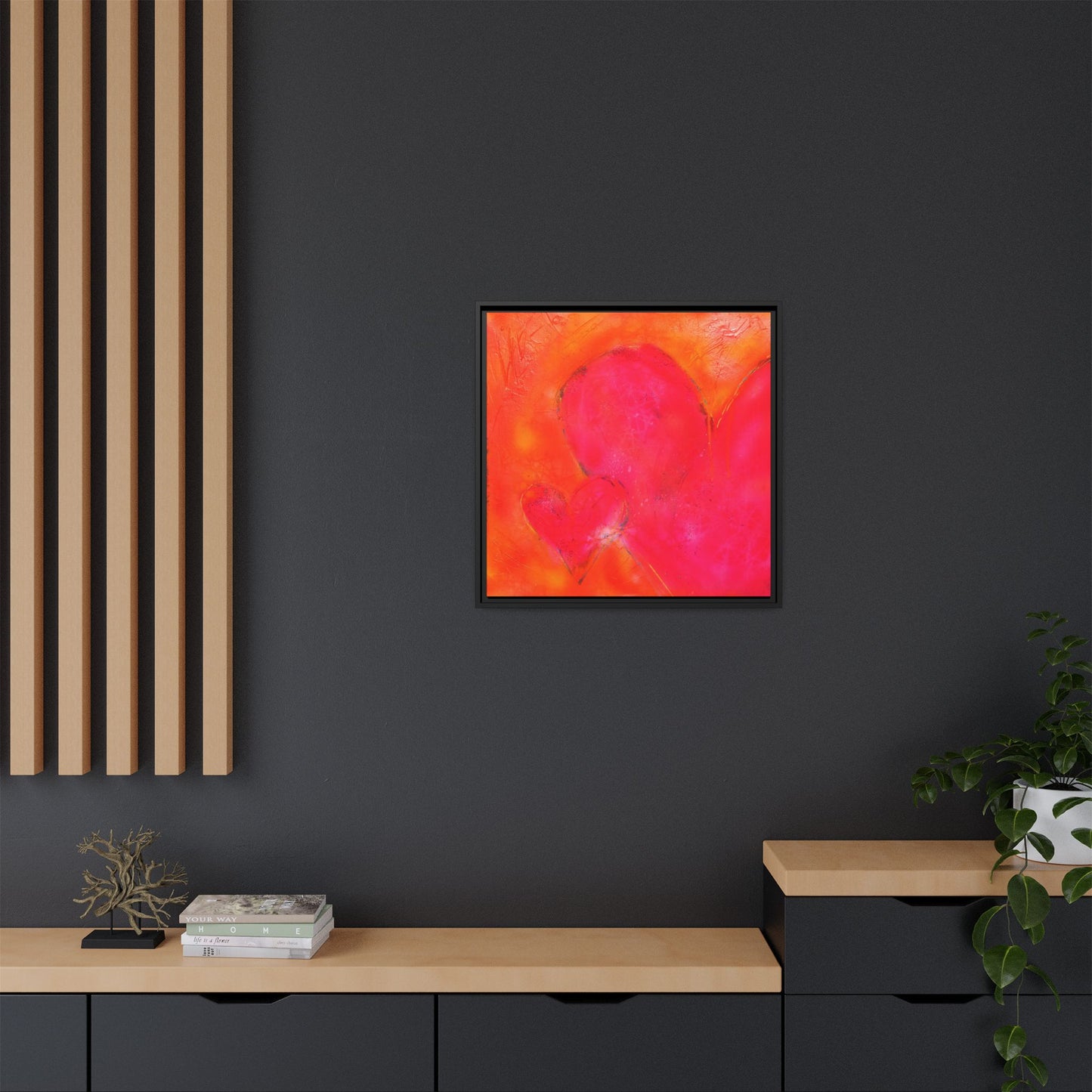 Enchanted Euphoria - Gallery Canvas Wraps, Square Frame Home Decor, Matte Print, Framed Multi-color Poster, Celestial Artwork