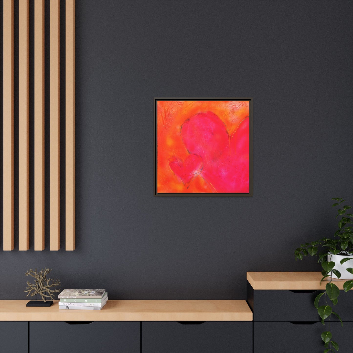 Enchanted Euphoria - Gallery Canvas Wraps, Square Frame Home Decor, Matte Print, Framed Multi-color Poster, Celestial Artwork