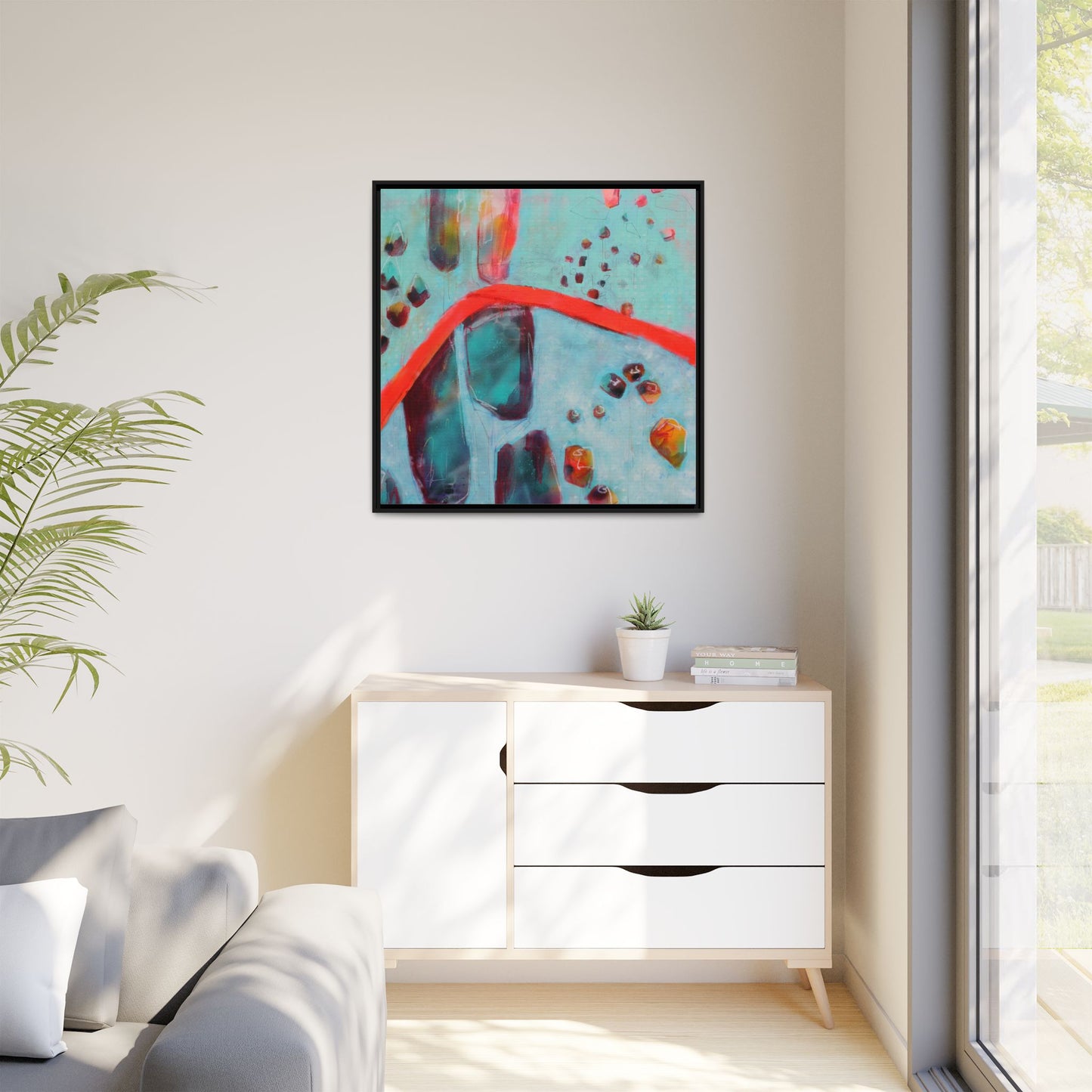Rising Levels - Gallery Canvas Wraps, Square Frame