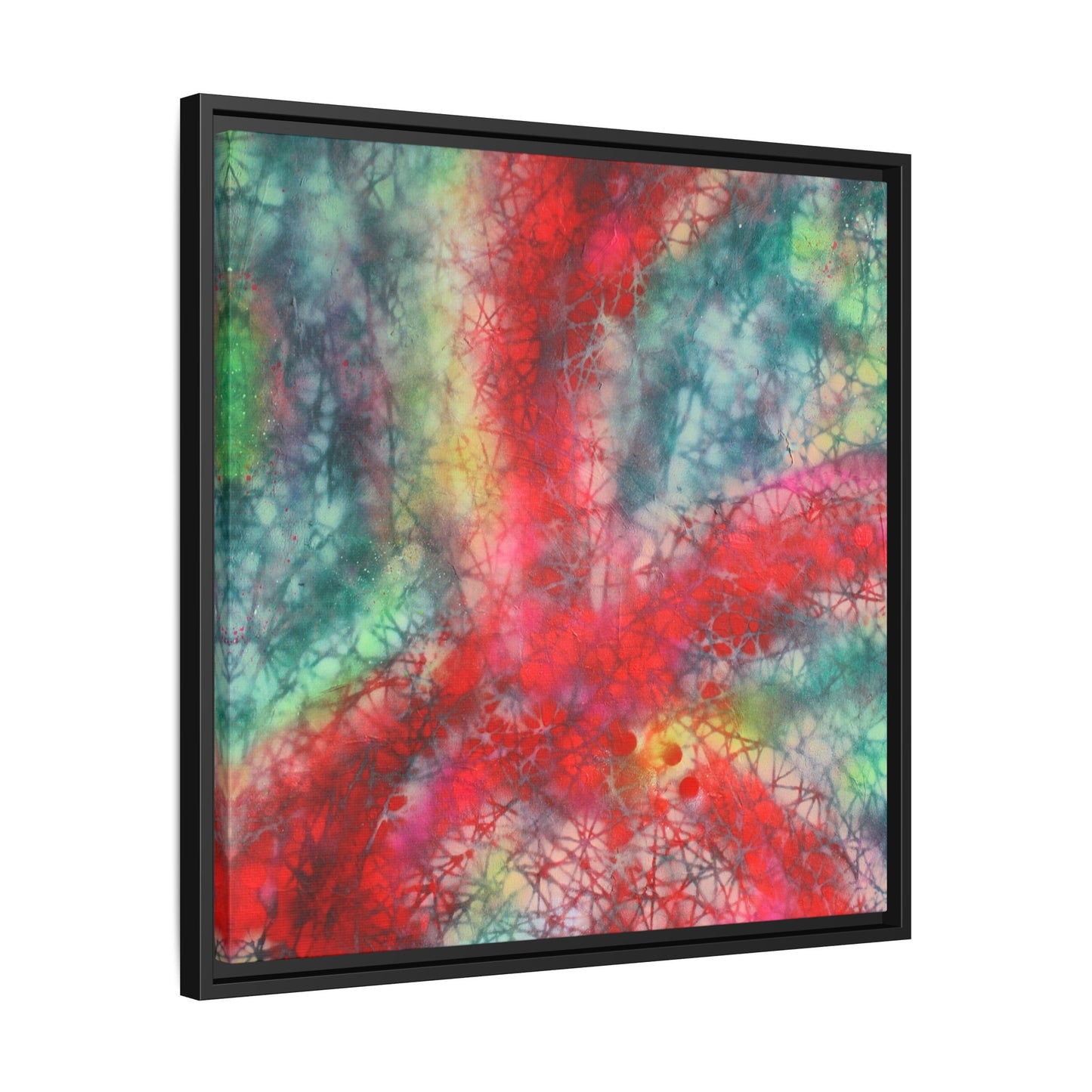 Ethereal Essence - Gallery Canvas Wraps, Square Frame Home Decor, Matte Print, Framed Multi-color Poster, Celestial Artwork