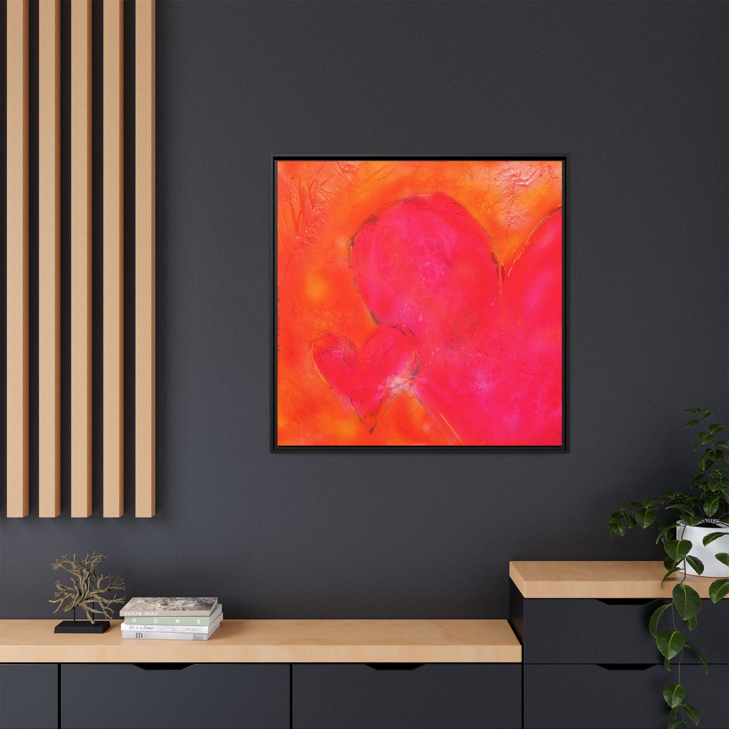 Enchanted Euphoria - Gallery Canvas Wraps, Square Frame Home Decor, Matte Print, Framed Multi-color Poster, Celestial Artwork