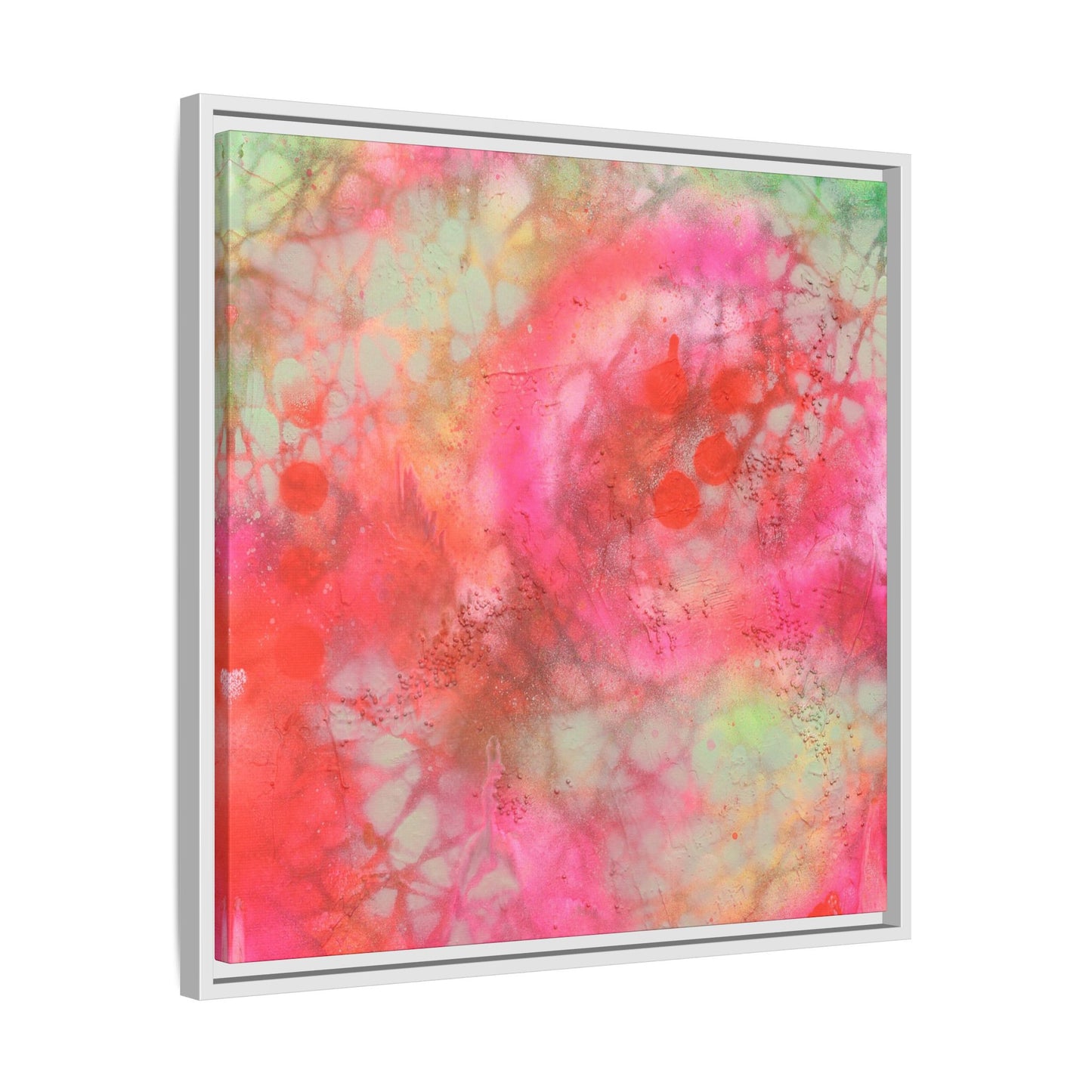 Echoes of Enchantment - Gallery Canvas Wraps, Square Frame  Home Decor, Matte Print, Framed Multi-color Poster, Celestial Artwork