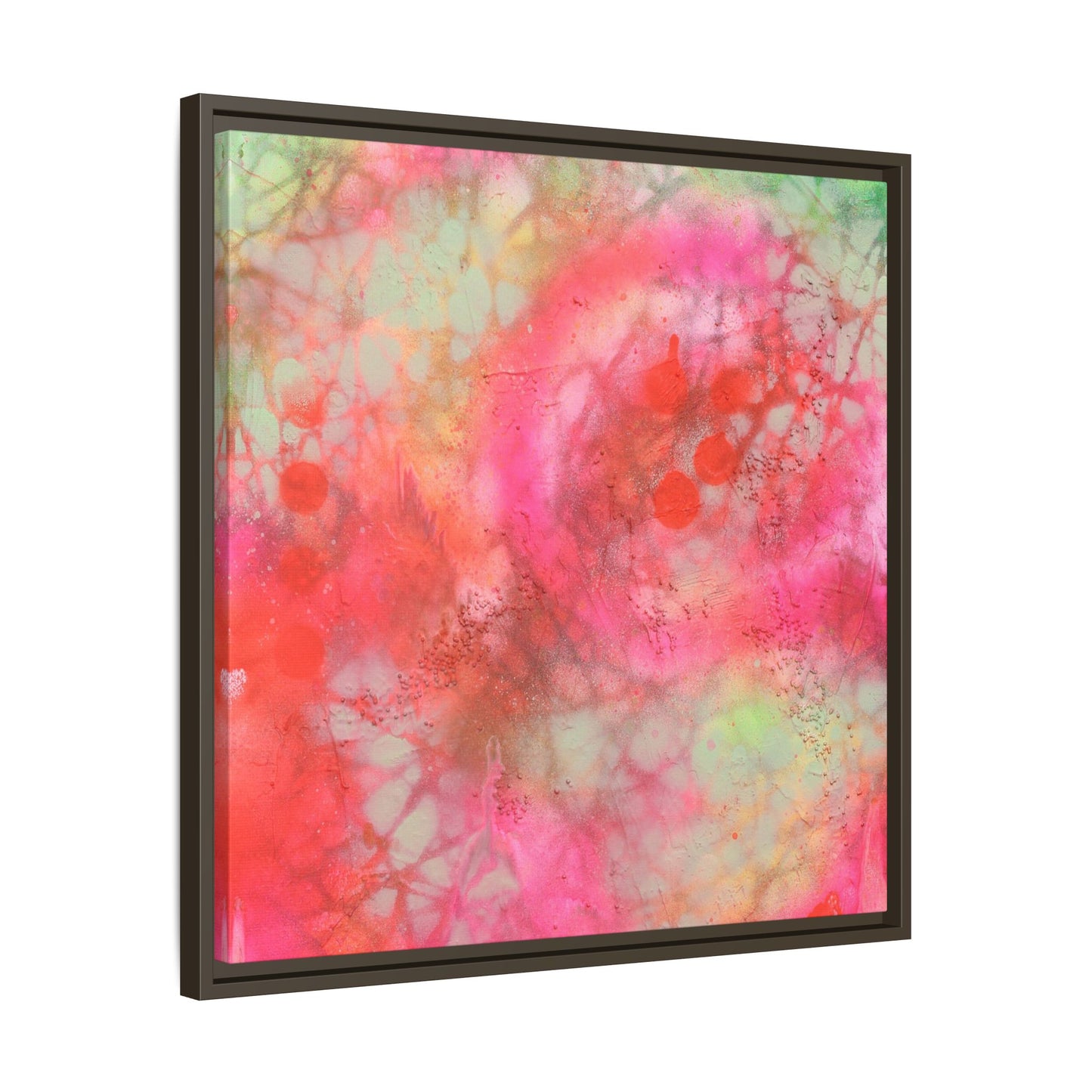 Echoes of Enchantment - Gallery Canvas Wraps, Square Frame  Home Decor, Matte Print, Framed Multi-color Poster, Celestial Artwork