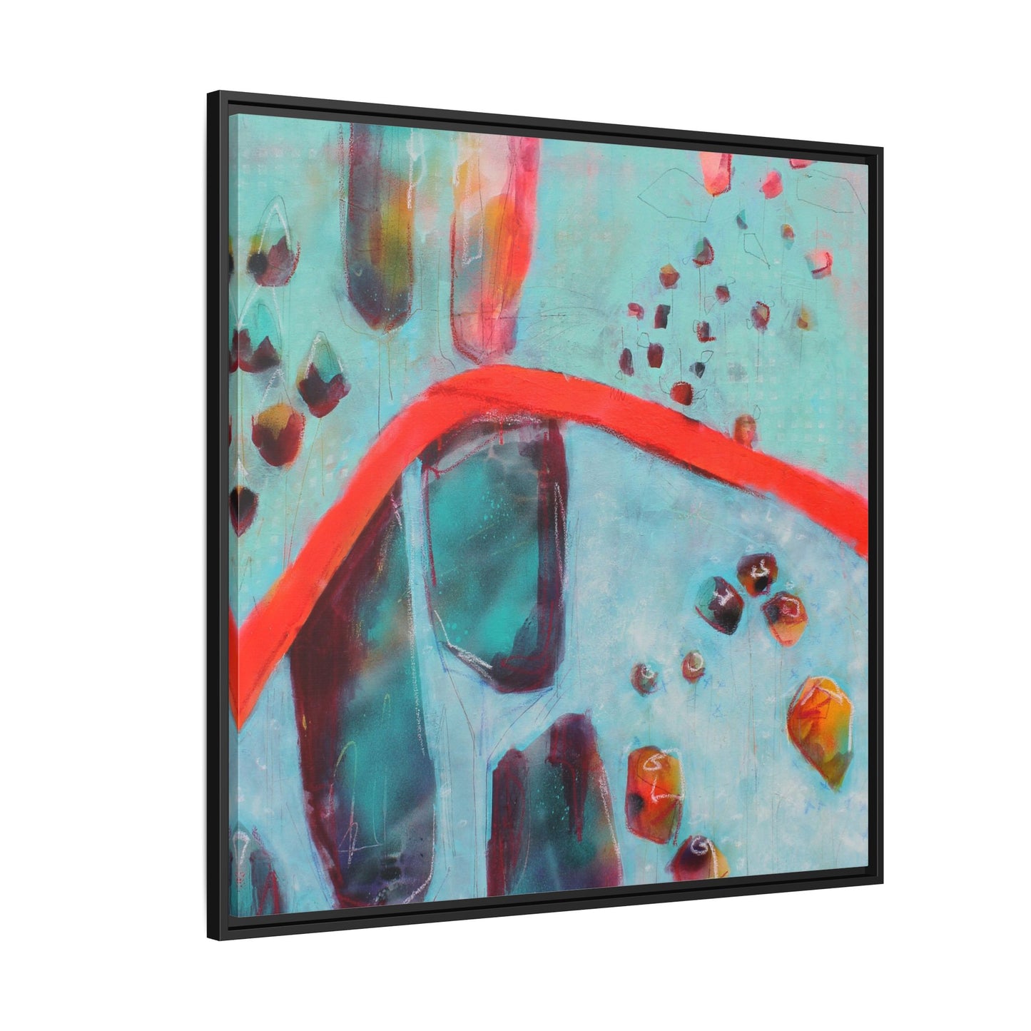 Rising Levels - Gallery Canvas Wraps, Square Frame