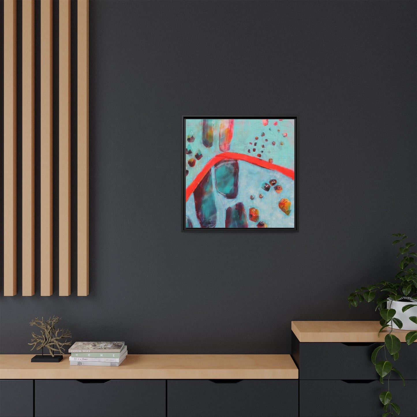 Rising Levels - Gallery Canvas Wraps, Square Frame