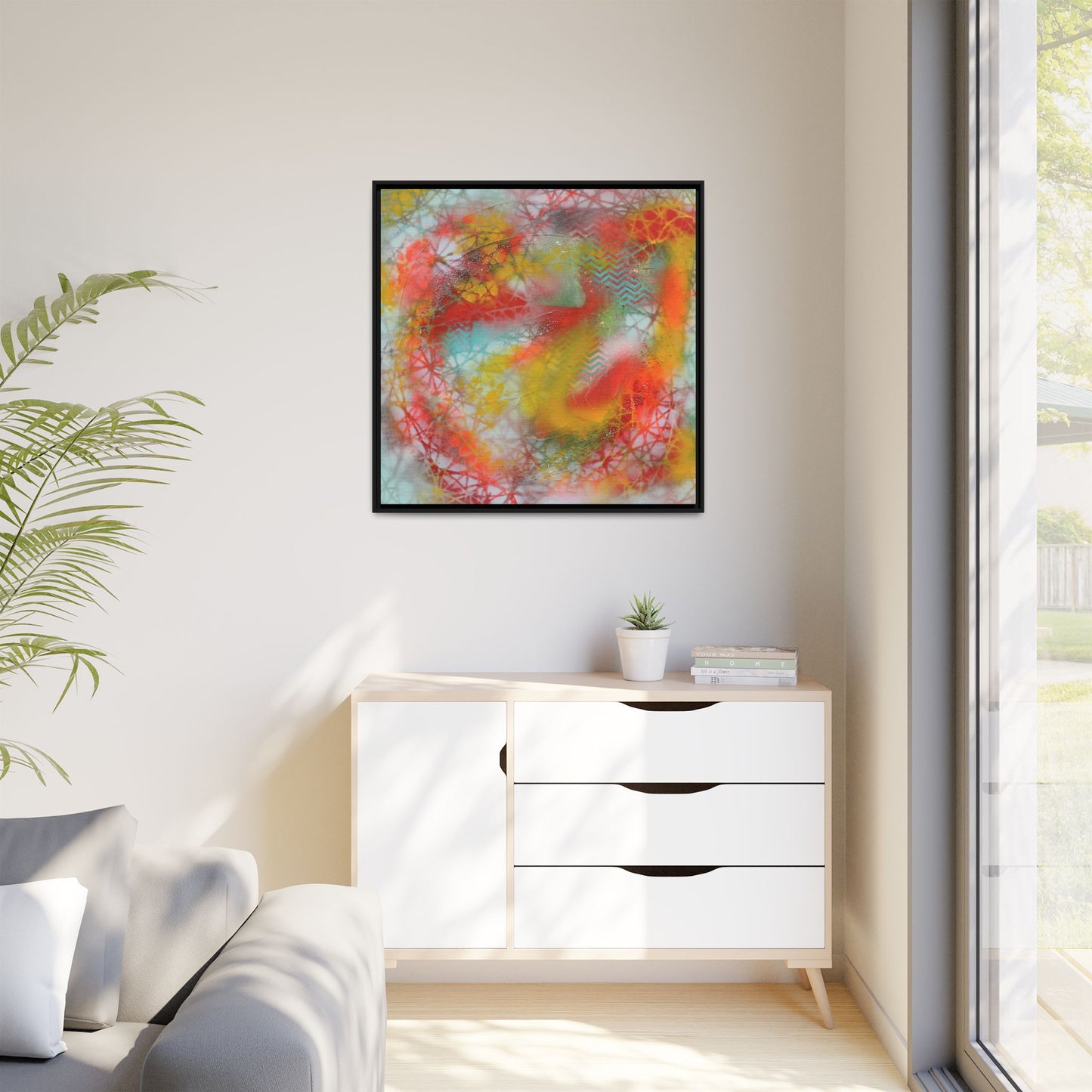 Elevated Waves - Gallery Canvas Wraps, Square Frame