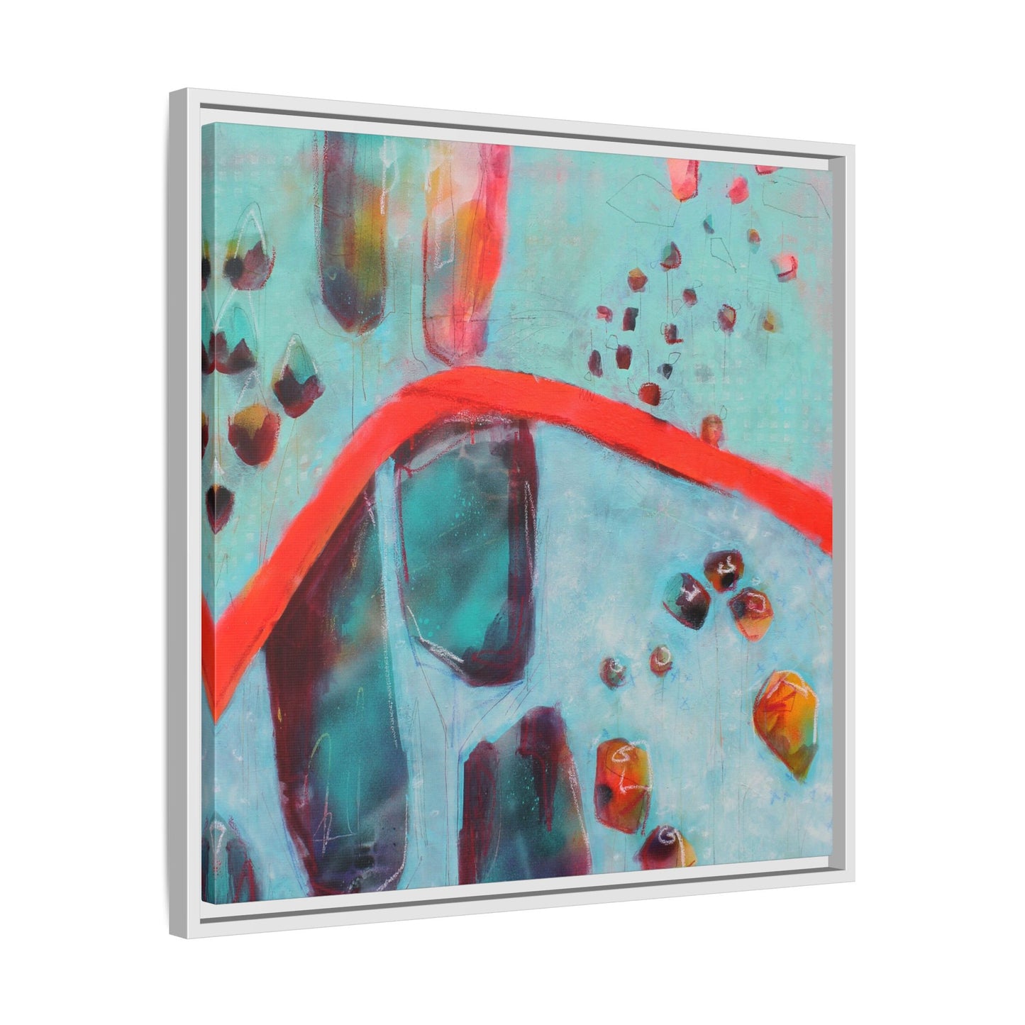 Rising Levels - Gallery Canvas Wraps, Square Frame