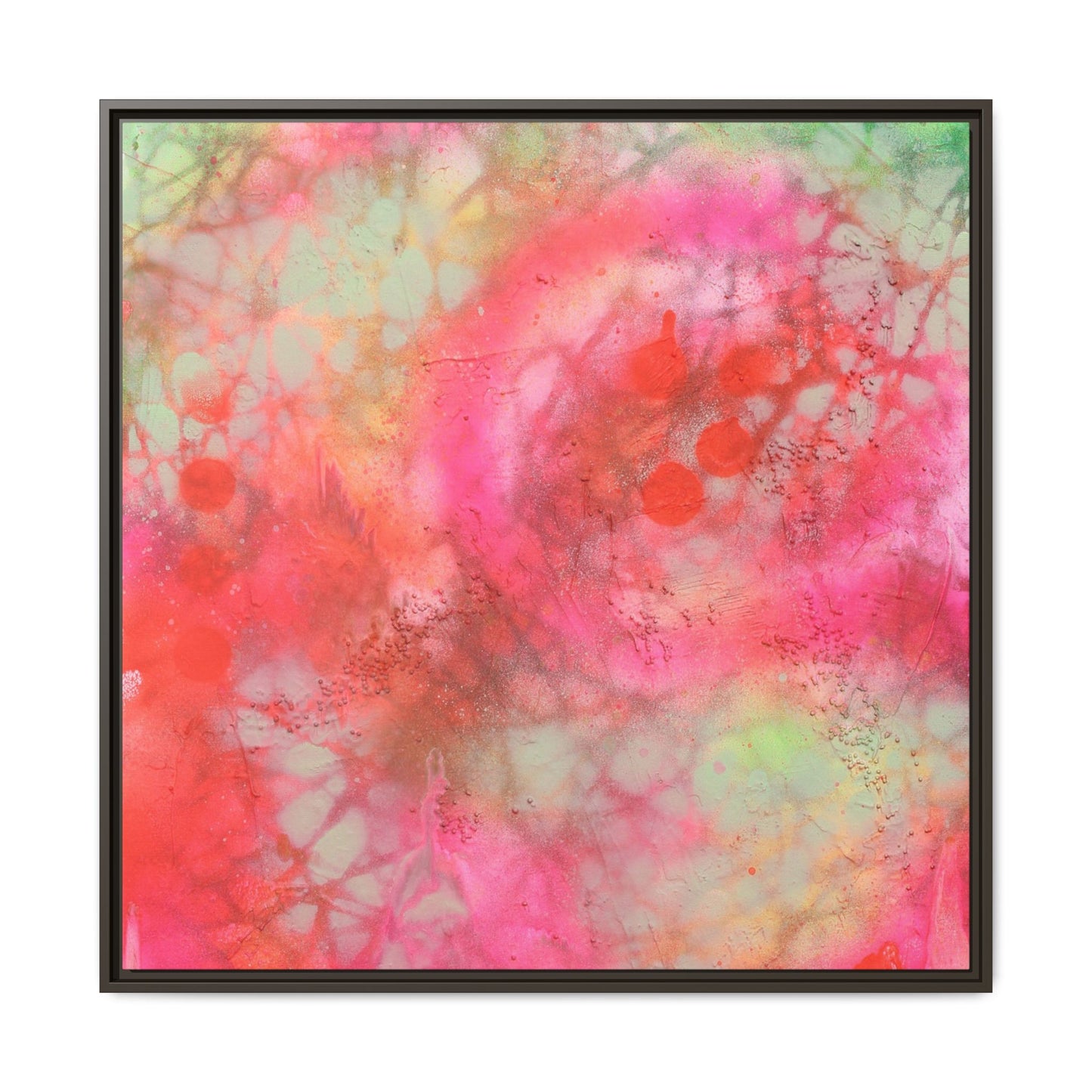Echoes of Enchantment - Gallery Canvas Wraps, Square Frame  Home Decor, Matte Print, Framed Multi-color Poster, Celestial Artwork