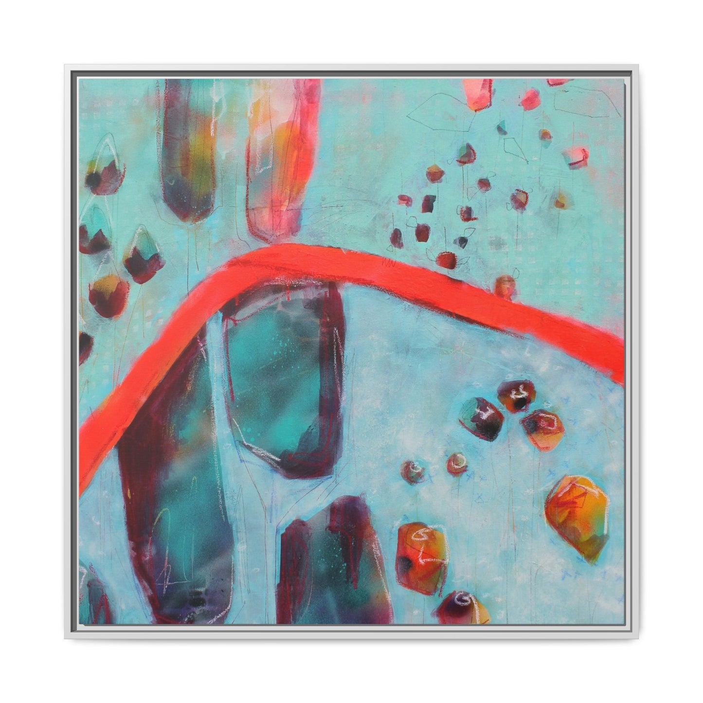 Rising Levels - Gallery Canvas Wraps, Square Frame