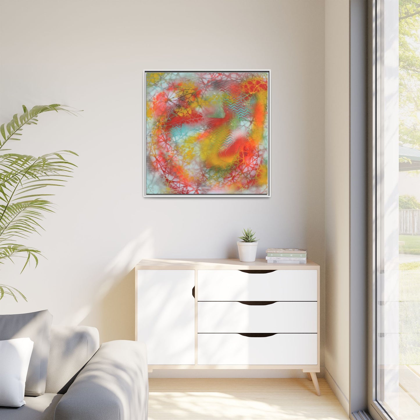 Elevated Waves - Gallery Canvas Wraps, Square Frame