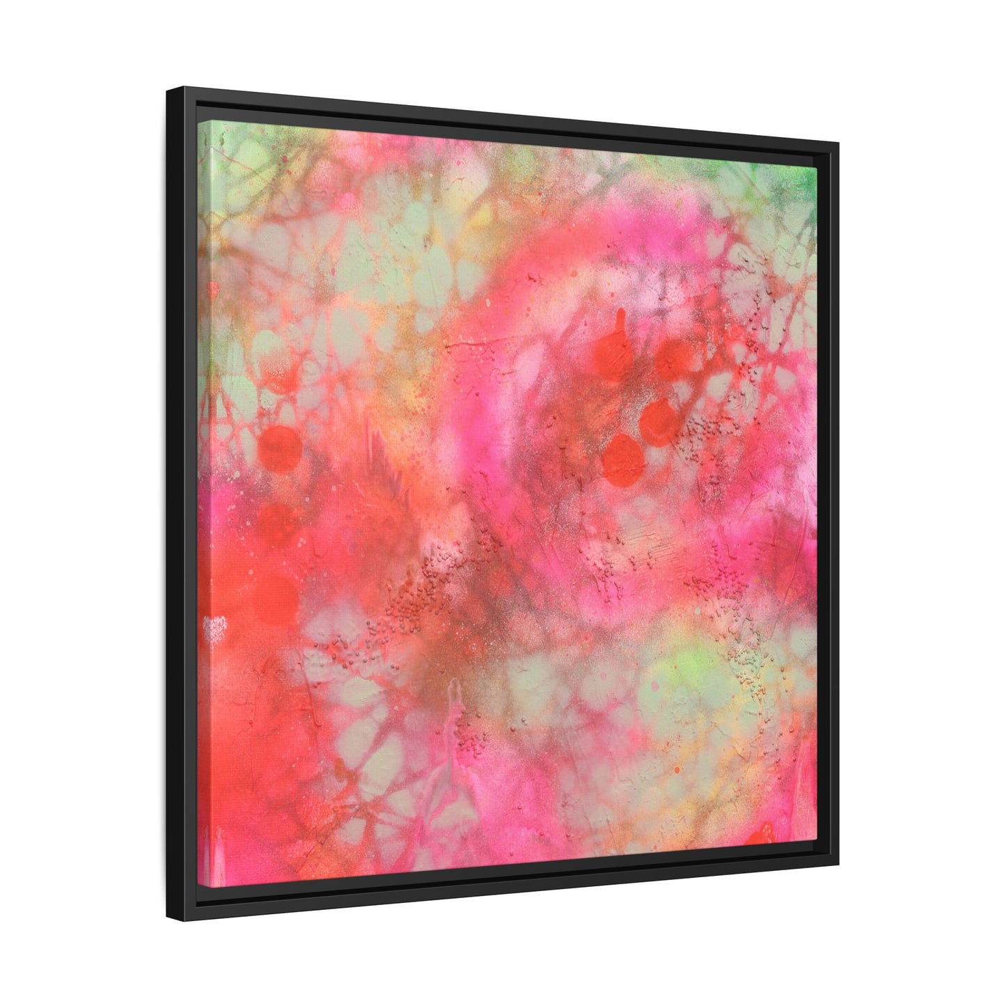 Echoes of Enchantment - Gallery Canvas Wraps, Square Frame  Home Decor, Matte Print, Framed Multi-color Poster, Celestial Artwork