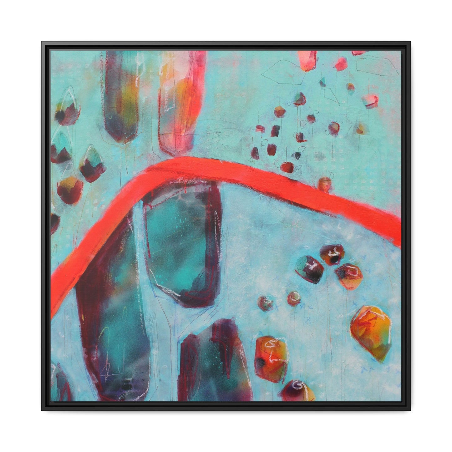 Rising Levels - Gallery Canvas Wraps, Square Frame