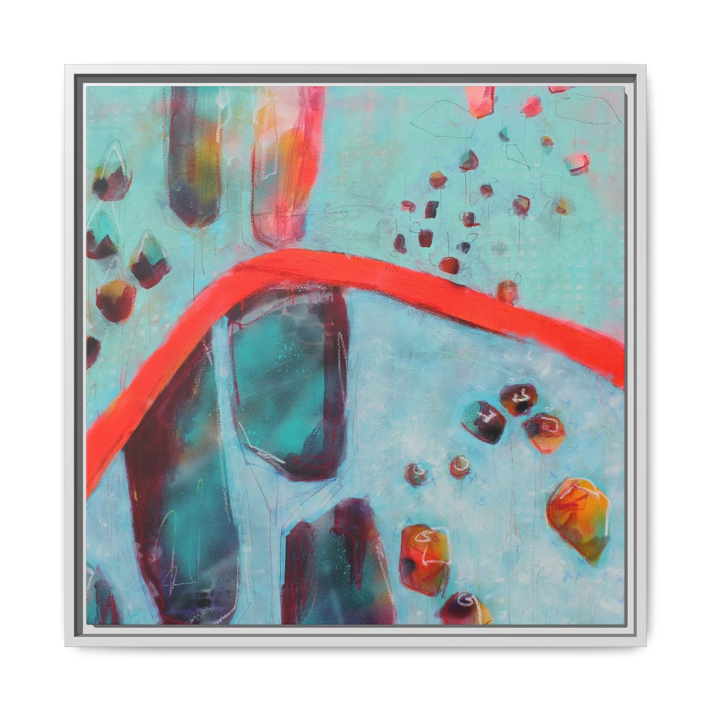 Rising Levels - Gallery Canvas Wraps, Square Frame