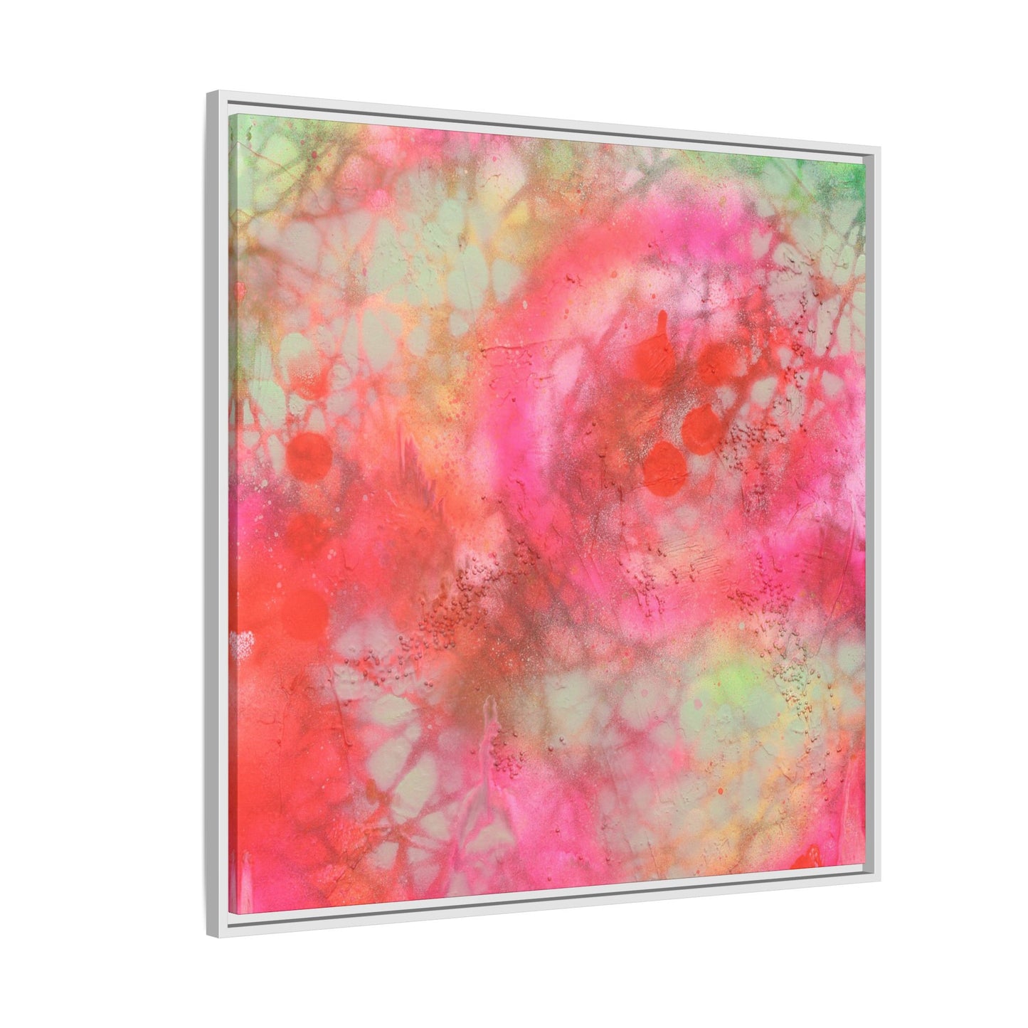 Echoes of Enchantment - Gallery Canvas Wraps, Square Frame  Home Decor, Matte Print, Framed Multi-color Poster, Celestial Artwork